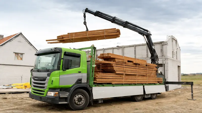 vehicle loading crane